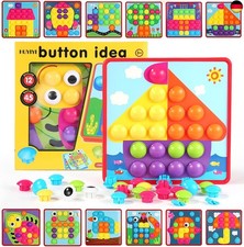 Mosaik Steckspiel für Kinder ab 2 Jahre,Lernspielzeug Geschenk für Mädchen Ju