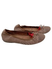 Tamaris Ballerinas Damen Leder Beige Lochmuster Gr. 39 Frühjahr/Sommer