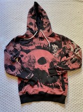 Yakuza Damen Kapuzen Pullover Hoodie Gr. M Schwarz Rosa 