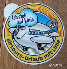 Lufthansa Airtours Vintage Sticker Aufkleber Kofferaufkleber Loggage 