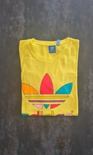 T-Shirt Adidas Original PHARRELL WILLIAMS Gelb Bunt Retro XL
