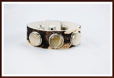 Druckknopf  Button Click Leder