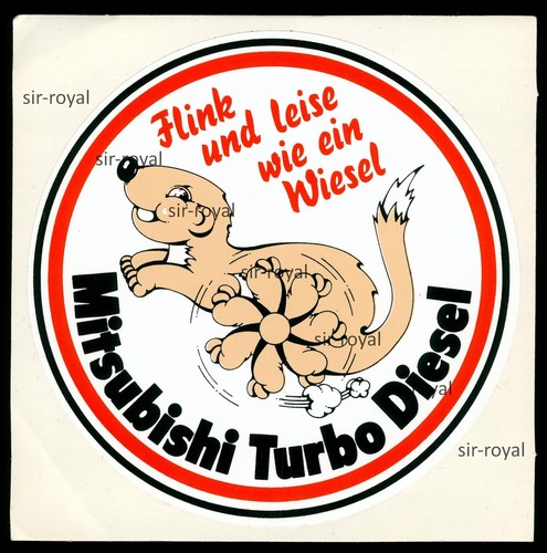 Werbe aufkleber mitsubishi - werbe,
