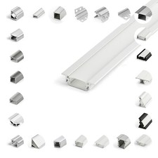 Aluminium 1m / 2m LED Leisten