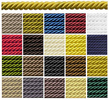 5m/20m Dekokordel Ø8mm Farbauswahl Atlas,Satinkordel Geflochten DIY Nähen DE