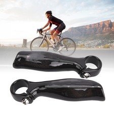 1 Pair Carbon Fiber Bicycle Handlebar Grip Bike Bar End Handlebar Ends For Road