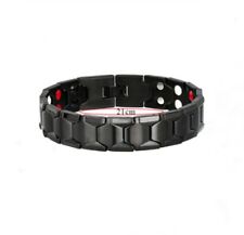 Luxus breit Armband Edelstahlkette Armkette Silber Gold Herren Magnetarmband