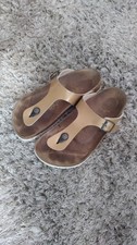 Papillio by Birkenstock Gizeh, Gold, Größe 38, normale Breite, kaum getragen