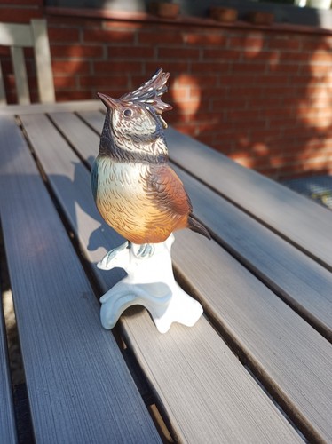 Porzellan vögel haubenmeise - vögel,