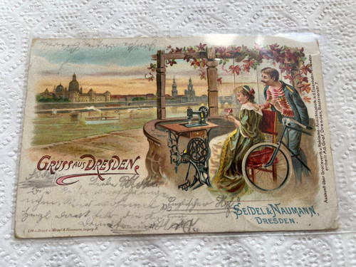 Litho gruss aus - aus, dresden