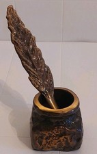 Antikes Tintenfass Bronze mit