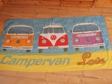Handtuch Badetuch VW Bulli Campervan Love Peace Freedom