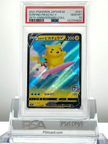 Psa surfing pikachu 021 - 10, #021