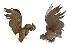 Paar kämpfende Hähne