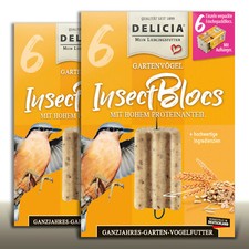 DELICIA 2 x 6 Stück Inno Ganzjahres Garten Vogelfutter | PowerBloc
