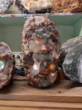 Zwei Edelstein Tischleuchten