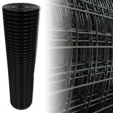 Volierendraht Maschendraht 4-Eck Drahtgitter Drahtzaun Schwarz