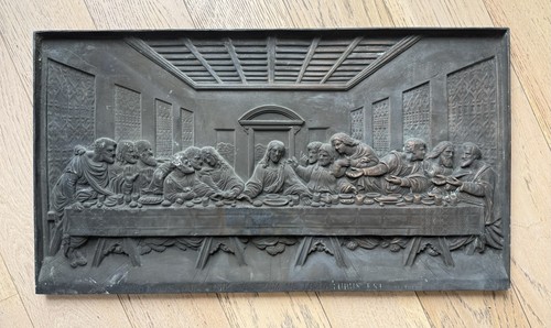 Letztes abendmahl wandbild - wandbild, mit
