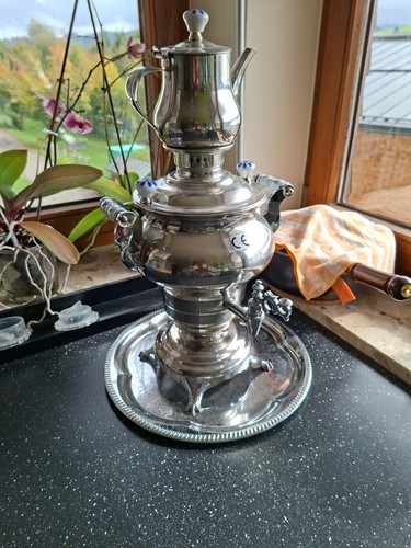 Samowar mit kanne - samowar, tablett