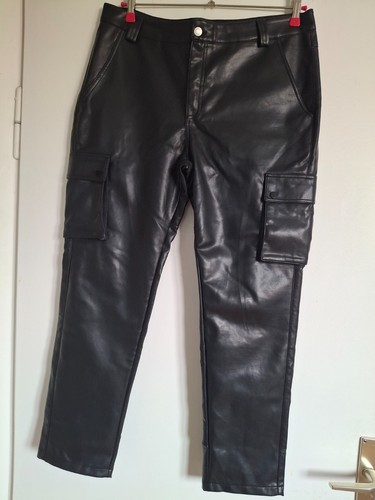 Kunstlederhose cargo - kunstlederhose,
