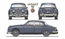 Blechschild 20x30 Jaguar MK 2 Werbe Schild Kult Auto Oldtimer Sammler Geschenk