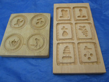 2 alte Holzmodel Springerle