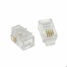 10 X RJ10 4 Pin Modular Crimp