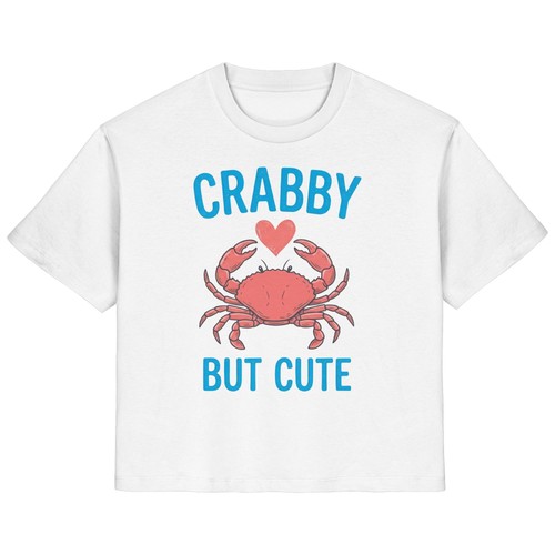 Damen shirt krabbe - krabbe, crabby