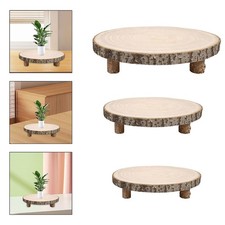 Holzscheiben, die Tablett