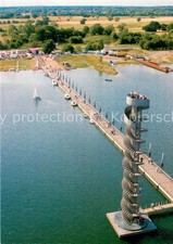 Bitterfeld Pegelturm im Bernsteinsee Fliegeraufnahme