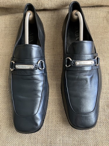 Prada herren schwarz leder - prada,
