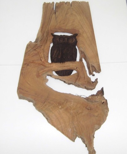 Wandbild relief eule - relief, aus