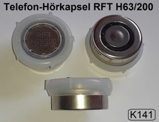 (K141) RFT Hörkapsel H63/200
