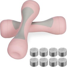 Relaxdays Gummi-Hanteln 2x 2