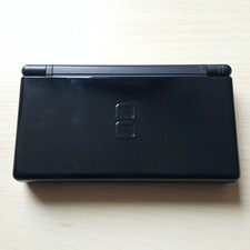 Nintendo DS Lite Konsole SCHWARZ BLACK (Funktioniert, unteres Display flimmert)