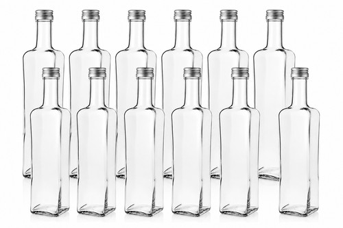 500ml leere glasflaschen - 12,