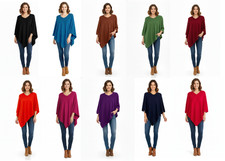 Damen Cashmere-Mischung Poncho