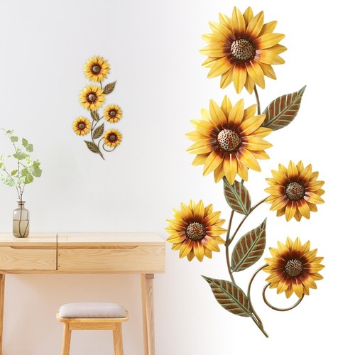 Sonnenblumen metall wanddeko - metall,