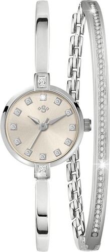 Damen quarz armbanduhr silber - damen,