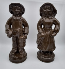 Porzellan/ Keramik Figuren 2St./ Mann und Frau/ H- 22 cm
