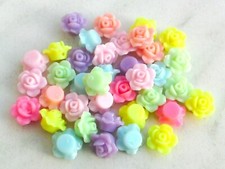 50 Acryl Perlen Rose 13mm