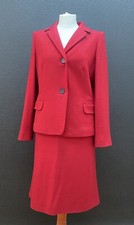 WINDSOR ? elegantes feminines Kostüm aus Blazer + Rock in Rot Gr. 44 100% Wolle