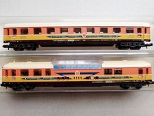 Minitrix N, 3030 - 3050 Set De Dos Vagones De Pasajeros Muy Buen Estado 