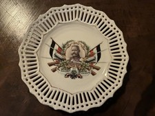 Patriotischer Teller Kaiserreich Porzellan Teller