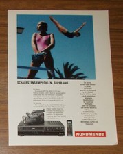 Seltene Werbung vintage NORDMENDE V 5000 S-VHS Videorecorder SV 500 Camera 1989