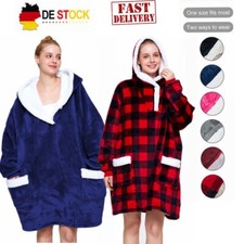 Hoodie Kuschelpullover Damen Warm Sherpa für  Erwachsene Damen Herren Oversize