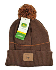 John deere beanie braun - john,