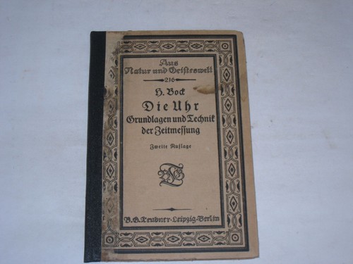 Bock die uhr grundlagen - bock,,