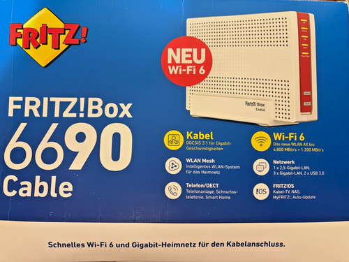 Avm fritz box 6690 cable - cable, –