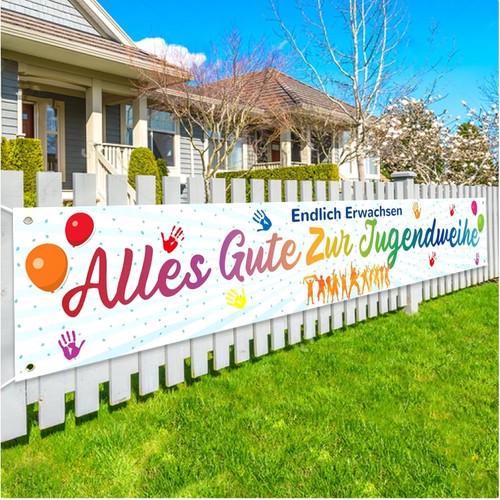 Jugendweihe banner 300x50cm - jugendweihe,